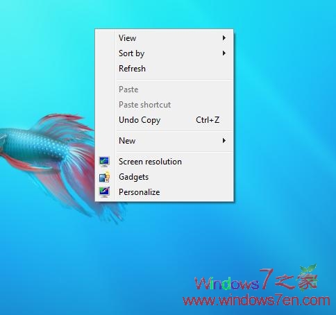 成功安装Windows 7 7201附桌面截图