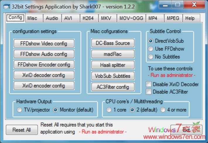 Win7codecs 1.2.2 final 强大的解码包