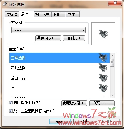 【Windows7鼠标指针】齿轮Gears鼠标指针下载