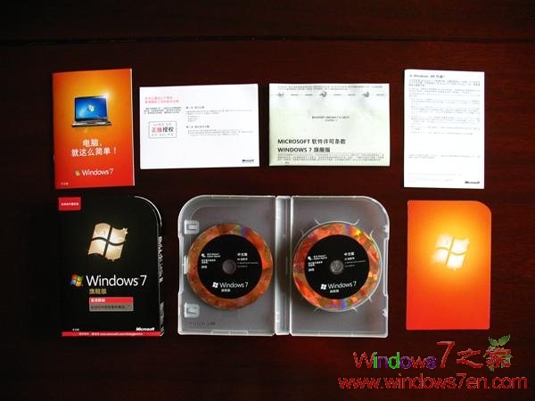 亚马逊预购的Windows7旗舰版今天已收到 附图