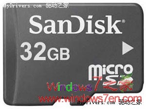 Sandisk全球首款32GB TF手机内存卡售200美元