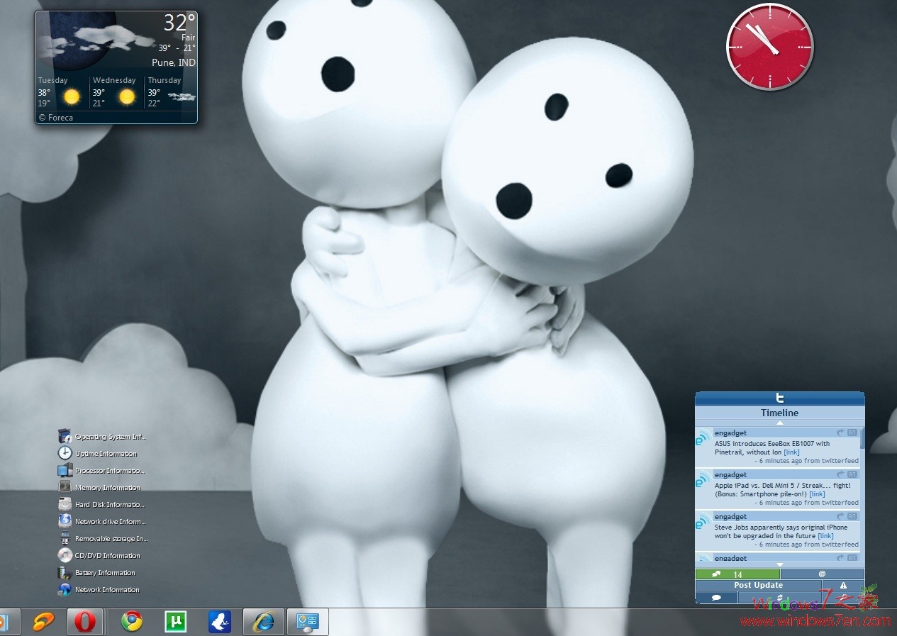 Windows7透明主题 ZOOZOO win 7 theme