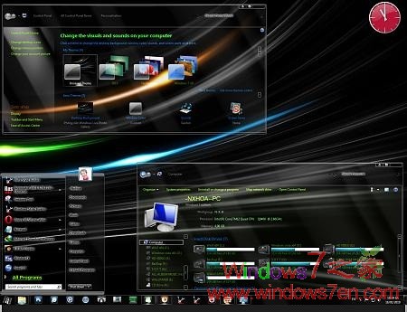 Windows 7 Full Glass 主题目v2 by ~Bluestar89