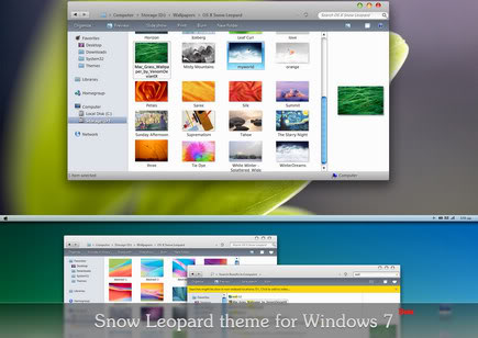 Windows7仿苹果主题 Snow Leopard_Win7 theme