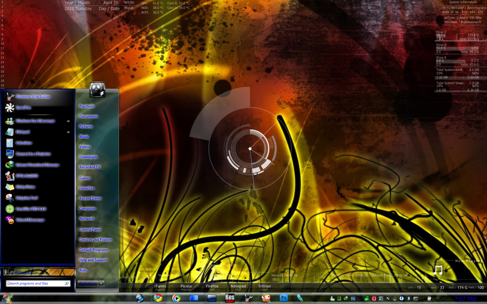 Windows7绚丽主题Aero Powder 3Fullglass Theme