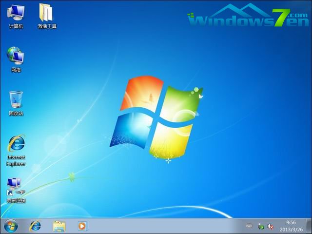 萝卜家园  Ghost win7 sp1 32位  纯净版 2013.03安装完成截图