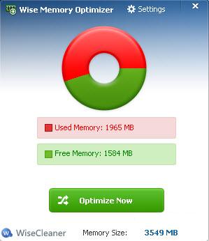 内存优化软件Wise Memory Optimizer界面图片