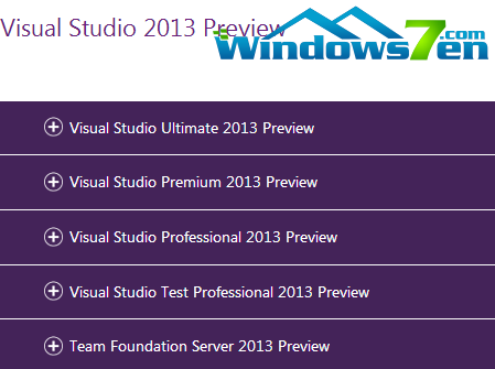 Visual Studio 2013预览版开放下载！