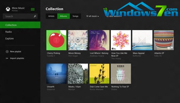 Win8.1新应用截图曝光 Xbox Music界面大变样