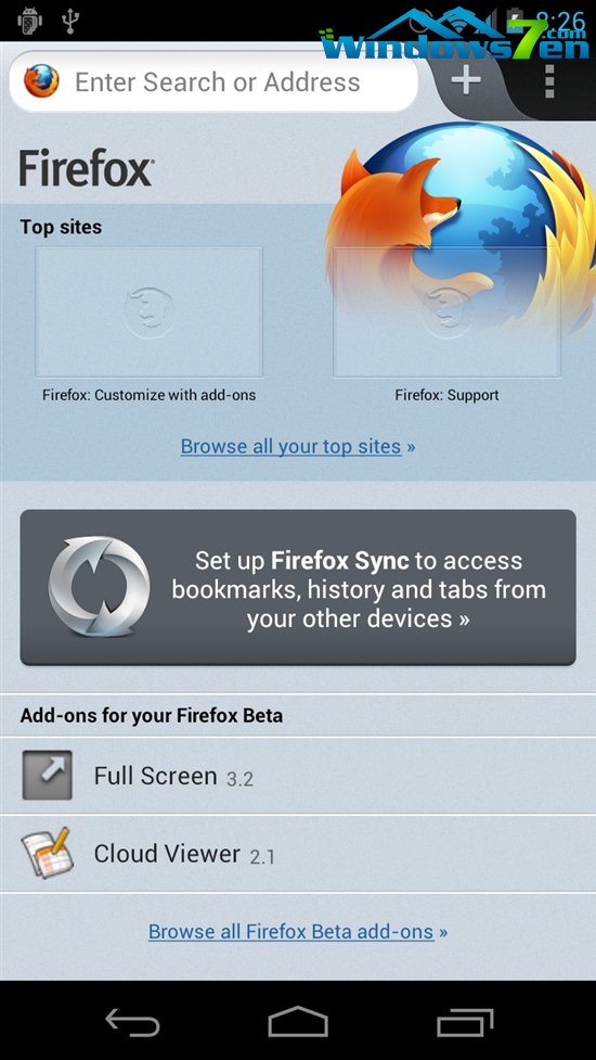 Android版Firefox beta更新