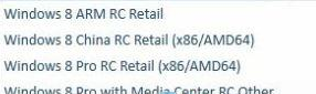 Windows 8新SKU列表惊现“China”版