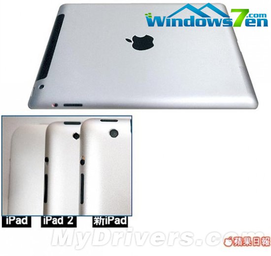 iPad 3真机曝光：800万像素摄像头+A6四核处理器