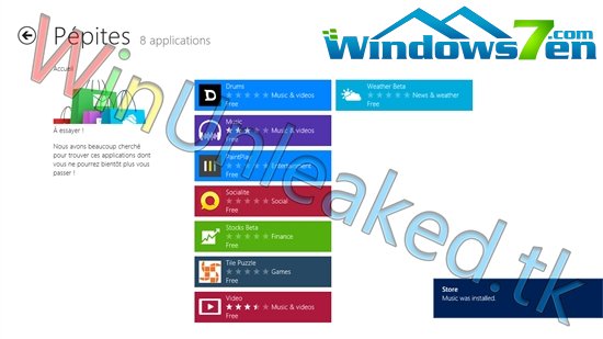 Windows 8应用商店最新截图曝光