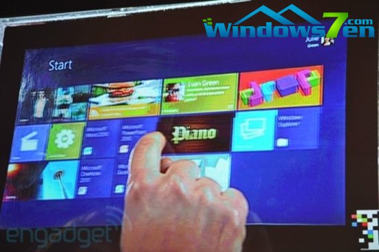 微软首次展示Windows 8