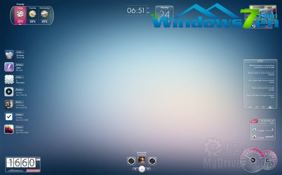 下载：桌面美化增强软件Rainmeter 1.3