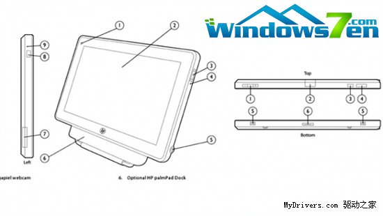 惠普WebOS平板机新料：USB 3.0+4G网络