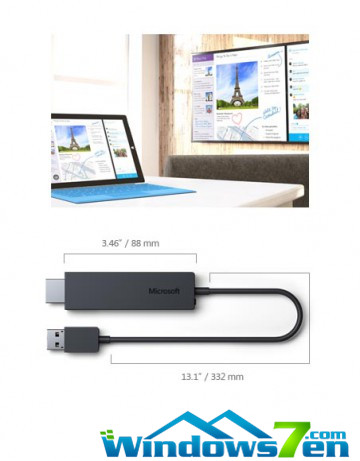 微软推出Wireless Display Adapter类似Chromecast