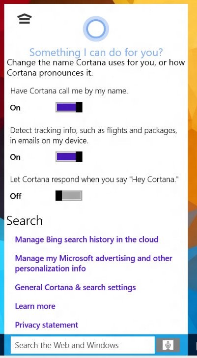 Win10版本,小娜Cortana,WP版