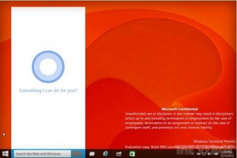 Win10预览版9901,Cortana小娜,Xbox应用