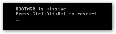 电脑开机提示“bootmgr is missing”怎么解决