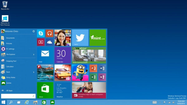 微软,历年变迁,Windows 10,Windows 8/8.1,Windows 7