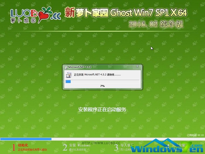 萝卜家园win7